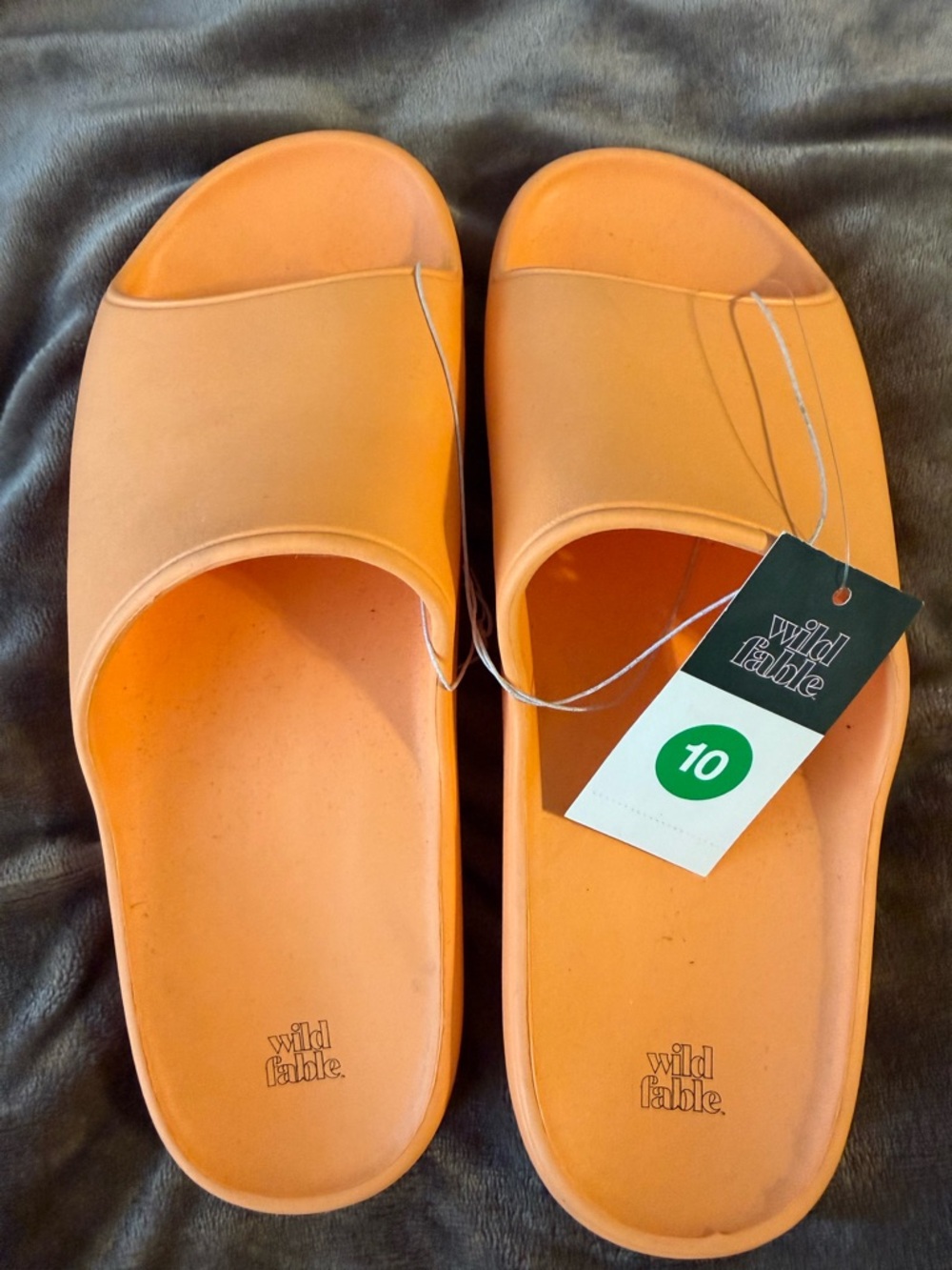 Women's Robbie Slide Sandals -
Wild Fable Orange size 10